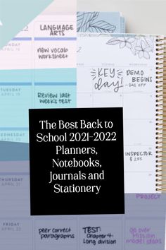 the best back to school 2012 - 2012 planners, notebooks, journals and stationery