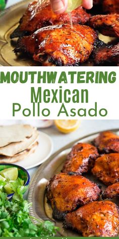 this is an image of mouthwatering mexican pollo asado