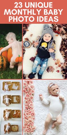 Unique and creative DIY monthly baby photo ideas for boys and girls. Photo Ideas For Boys, Monthly Baby Photo Ideas, Baby Milestone Pictures, Creative Monthly Baby Photos, Baby Photo Ideas, Baby Milestones Pictures, Monthly Pictures, Baby Registry Checklist, Monthly Baby Pictures