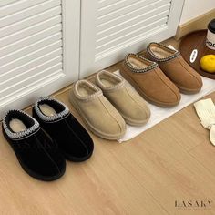 Lasaky - Premium Winter Collection: Thick-soled Sheepskin Snow Boots with Integrated Fur Lining Cow Hide Shoes, Couple Shoes, Womens Ugg Boots, Warm Boots, Shearling Boots, Snow Boots Women, Winter Snow Boots, Snow Shoes, Classic Sneakers