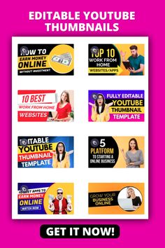 Catchy Editable YouTube Thumbnail Maker 2023 Youtube Template Edit, Youtube Template, Creative Graphics, Youtube Thumbnail