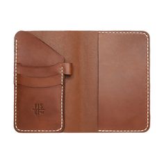 Brown leather notebook wallet Leather Organizers With Interior Card Slots For Daily Use, Bifold Wallets With Interior Card Slots, Travel Bifold Card Holder With Pockets, Leather Organizer With Interior Card Slots, Bifold Card Holder With Pen Slots For Everyday Use, Classic Wallets With Pen Slots, Leather Card Holder With Pockets For Everyday Use, Classic Everyday Wallets With Pen Slots, Leather Travel Wallet With Pockets