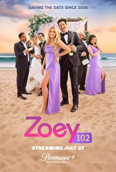 the movie poster for zooey, starring actors in formal attire and bridesmaid dresses