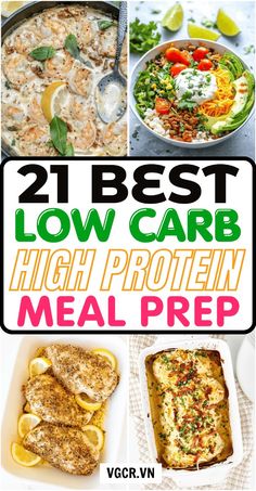 the best low carb high protein meal prep