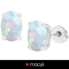 in stock Opal Earrings Stud, Opal Studs, Rose Gold Plates, Screw, Opal, Fine Jewelry, Pick Up, In Store, Buy Online