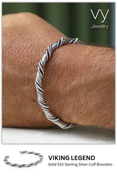 Viking Bracelet Bracelets Collection, Mens Cuff, Viking Bracelet, Viking Style, Sterling Silver Mens, Bracelet Collection, Sterling Silver Cuff, Silver Cuff Bracelet, Silver Cuff