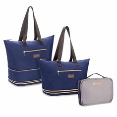 PRICES MAY VARY. Transformable Design: Begins as a 10” x 12” x 8” handbag and expands to a 15” x 12” x 8” tote with a zippered expansion gusset, offering versatility for travel, shopping, gym, or weekend use. As Seen on Shark Tank. Lightweight & Portable: Weighing just 0.8 lbs, it conveniently folds up into a compact 12” x 8” x 2” pouch, making it easy to store when not in use. Ideal for women's weekend getaways or as a stylish carry-on tote. Durable Nylon Fabric: Crafted from tear-resistant nylon, this bag is built to last while remaining easy to clean. Its durability ensures reliability for all your travels, whether as an airline-approved carry-on or a versatile travel duffel bag. Multi-Functional Pockets: Boasts 2 exterior zippered pockets, 2 exterior easy-access pockets, and 1 interior Passport Office, Carry On Tote, Luggage Shop, Tsa Approved, Travel Shopping, Travel Duffel, Duffel Bag Travel, Shark Tank, Travel Tote