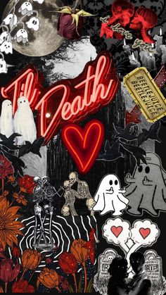 TIL death Movie Character Wallpaper, Halloween Wallpaper Cute, Rose Gold Wallpaper, Scrapbook Stickers Printable, Halloween Poster, Character Wallpaper, Pretty Prints, Cute Backgrounds, Sketchbook Art Inspiration