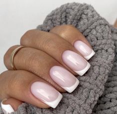 Different French Manicure Ideas, French Manicure Short, Milky French Manicure, Short French Manicure, Nail 2023 Spring, Long Nails Summer, Trendy French Manicure, Summer Nail 2023, 2023 Spring Nails