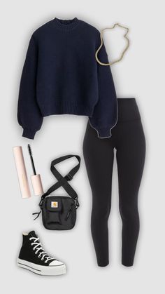 Sporty Everyday Outfits, Outfit Inspo Leggings, Comfy Ootd, Running Errands Outfit, Causal Outfits, Cute Lazy Day Outfits, Looks Street Style, Pinterest Outfits, Cute Everyday Outfits