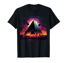 PRICES MAY VARY. Lightweight, Classic fit, Double-needle sleeve and bottom hem Trippy Shirts, Egyptian Pyramids, Ancient Egyptian, Aliens, Branded T Shirts, Science Fiction, Top Styles, Fashion Branding, Topshop