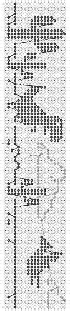 a cross stitch pattern with black and white lines