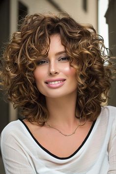 60 Perm hairstyles For Women For All Face Shapes Medium Permed Hairstyles, Perm Styles, Long Wavy Curls, Body Perm, Beach Wave Perm, Shaggy Bob Hairstyles, Short Permed Hair, Wave Perm