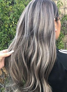 Find high-quality images, photos, and animated GIFS with Bing Images Ashy Blonde Hair, Ash Blonde Hair Colour, Ash Hair, Ash Hair Color, Blending Gray Hair, Ash Blonde Hair, Gray Hair Highlights, Brown Hair Balayage, Blonde Hair With Highlights