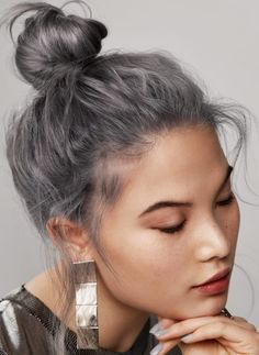 Dark Silver Hair, Silver Hair Dye, Grey Hair Dye, Grey Hair Inspiration, Silver Hair Color, Silver Grey Hair, Silver Blonde, Super Dark