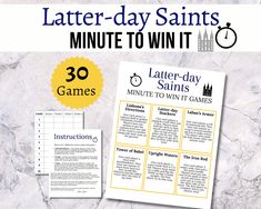 a printable game with instructions to play in the middle of it and an image of a