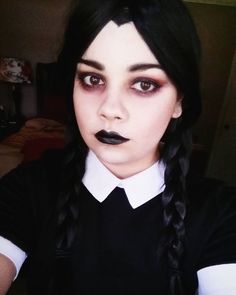 100+ Halloween Makeup Ideas which are Scary, Spooky & devilious - Hike n Dip Wednesday Addams Make-up, Halloween Zombie Makeup, Wednesday Addams Makeup, Girl Halloween Makeup, Maquillage Halloween Simple, Mermaid Makeup Halloween, Zombie Halloween Makeup