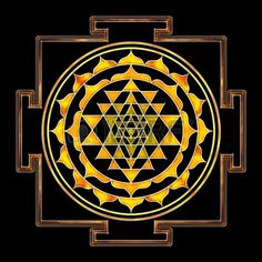 the srishma symbol in gold and black