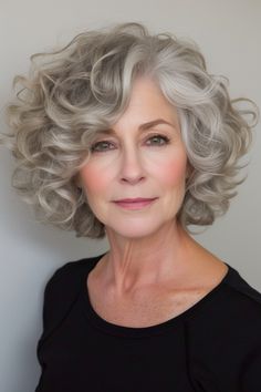 79+ Curly Hairstyles for Women Over 60 Chocolate Brown Hair Color Short, Natural Short Hairstyles, Short Hairstyles For Black Women, Grey Hair Over 50, Short Wavy Haircuts, Medium Length Curly Hair, Brown Hair Shades, Grey Hair Inspiration