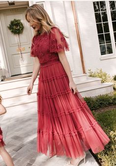 Elegant Embellished Tiered Skirt Dress, Festive Embellished Tiered Skirt Dresses, Festive Tiered Wedding Dress, Fitted Tiered Dress For Festive Occasions, Red Tiered Skirt Evening Dress, Elegant Festive Dress With Tiered Skirt, Elegant Tiered Festive Dresses, Elegant Festive Tiered Dresses, Elegant Red Tiered Dress