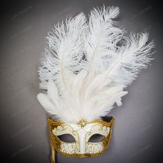 Product Description: This Stunning Venetian Glitter Masquerade Party Mask Is A True Work Of Art. The White And Gold Color Scheme Adds A Touch Of Glamour To Any Outfit, While The Glitter Shimmer And Shine In The Light. The Mask Is Beautifully Accented With White Top Feathers And Comes Complete With A Stick For Easy Handling. Perfect For Masquerade Balls, Venetian-Themed Parties, Or Any Special Occasion, This Mask Is Sure To Make A Lasting Impression. Whether You're Looking To Add A Touch Of Elega White Formal Masquerade Mask For Carnival, Elegant White Masquerade Mask For Carnival, White Venetian Masks For Masquerade, White Venetian Eye Masquerade Mask, Venetian White Eye Masquerade Mask, White Venetian Eye Mask For Masquerade, White Venetian Masquerade Mask For Costume Party, Elegant White Masquerade Mask For Mardi Gras, Elegant White Masquerade Mask