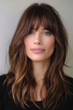 Bardot Bangs Brunette, Short Hair With Bangs Haircut, French Girl Hair, Angled Hair, Fall Hair Trends, Long Hair With Bangs, Haircuts For Long Hair, Good Hair Day, Cut My Hair