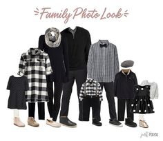 an image of family photo look in black and white with the caption'family photo look '