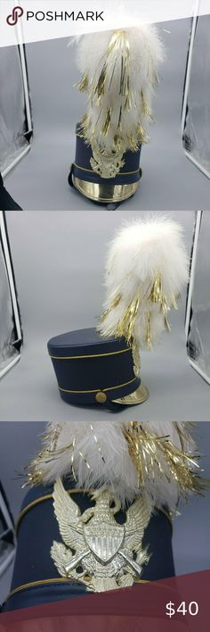 FRUHAUF UNIFORMS MARCHING BAND HAT Feather 7 1/8 Marching Band Hats, Creepy Circus, Drum Major, Last Unicorn