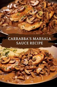 two plates filled with different types of food and the words caraba's masala sauce recipe