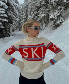 Ski Sweater Outfit, Apres Ski Shirt, Afterski Party Outfit, Winter Jumper Outfit, Afterski Party, Active Fits, Ski Apres