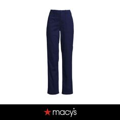 in stock Navy Straight Work Pants With Pockets, Navy Relaxed Fit Pants, Navy Relaxed Fit Straight Pants, Navy Straight Leg Pants For Spring, Navy Relaxed Fit Bottoms For Workwear, Navy High-waisted Cotton Pants, Navy Straight Leg Cargo Pants, Navy High Waist Cotton Pants, Navy Straight Leg Cargo Pants For Work