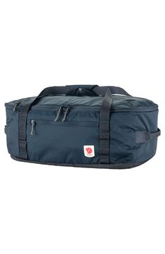 Whether you're heading out for a workout or the weekend, this duffle bag will have you covered with its water-resistant exterior and roomy interior. A multistrap design lends plenty of styling options so you can easily convert it to a backpack. Top zip-around closure Convertible carry straps; two side carry handles Exterior side zip pocket Interior zip pocket 210-denier shell 100% recycled polyamide Imported Fjallraven High Coast, Weekend Hiking, Sac Week End, Country Outfits, Back Strap, Duffel Bag, Inside Pocket, Side Zip, Duffle Bag