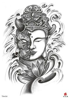 black Buddha lotus big 8.25" temporary tattoo tattoo ideas for girls For all our Temporary Tattoos Single Sheet, if you make one consolidated payment for all orders, we will combine the items into one shipment, and our flat shipping and handling rate per shipment will apply. black Buddha lotus big 8.25" temporary tattoo Large, sexy and decorative body art sticker temporary tattoo for arm and body. Approximate sheet Size: 8.25 inches X 5.75 inches (21cm X 15cm) Package Includes:  1 sheet of tempo Tattoo Large, Black Buddha, Buddha Tattoo Design, Full Tattoo, Buddhist Art Drawing, Buddha Tattoos, Demon Tattoo, Buddha Tattoo, Koi Tattoo