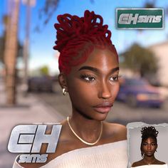 an image of a woman with red hair on the cover of gh suns magazine