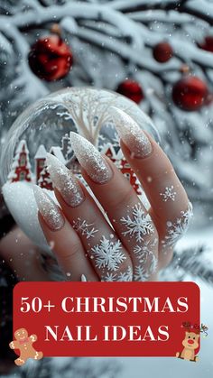 50+ Christmas Nails So Cute, Even Santa Will Be Jealous! 🎄💅 Get holiday-ready with these Christmas Nails that will make your season shine! From classy Christmas Gel Nails to fun Christmas Nails Acrylic, there's a look for every nail lover. 🎅✨ Try Cute Christmas Nails or Christmas Nails Easy if you’re up for a quick, festive DIY. Need some Nagel Inspo? We’ve got you covered with stylish Xmas Nails and Nail Art Noel to make Her Nails stand out. Go bold with Red Christmas Nails or add some sweet... Snowflake Nail Design, Soft Pink Nails, Nail Art Stripes, Candy Cane Nails, Christmas Gel, Red Christmas Nails, Holiday Nail Designs, Cute Christmas Nails, Christmas Nails Easy