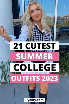 College Aesthetic Outfit Summer, First Day Of Class Outfit College Summer, Clothes For College Girls Outfits, Casual Summer Outfits College, Summer Outfits College Girl, College Orientation Outfit Summer, College Tour Outfit Summer, Summer Outfit For College, Summer Outfits For University