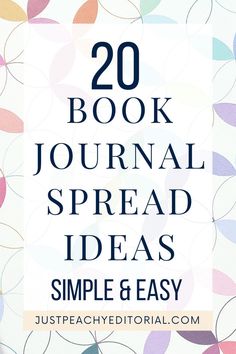 20 Book Journal Spread Ideas - Simple and Easy - blog post - Just Peachy Editorial Starting A Book Journal, Book Journal Setup, Journal Ideas In Ruled Book, 2024 Reading Journal Ideas