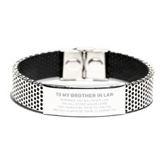 Are you looking for that one-of-a-kind gift for your husband, son, or boyfriend in Brother In Law? Look no further! Our Meaningful Silver Engraved Stainless Steel Bracelet is not just another accessory; it’s a wearable memento of love, encouragement, and unity. It's perfect for allowing them to carry your heartfelt message wherever they go. *Design: Sleek, minimalistic design to complement any style.* Size: Universal; Measures approximately 20.5 cm in length (around 8.1 inches) and is adjustable to fit any wrist size.* Material: Crafted from premium stainless steel, ensuring durability and long-lasting shine.*Engraving: A special message uniquely catered to Brother In Law.*Gift-Ready: Comes in a stylish velvet bag, ready for gifting.*Handmade: Each bracelet is a timeless, handmade masterpi Brother In Law Gifts, Gifts For Brother In Law, Brother In Law Gift, Christmas Gifts Ideas, Birthday Bracelet, Moon Gifts, In Law Gifts, Christmas Bracelet, Brother In Law