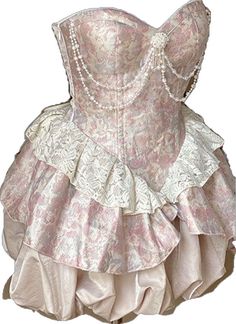 Marie Antoinette Style Fitted Dress With Ruffles, Fitted Marie Antoinette Dress With Ruffles, Fitted Princesscore Mini Dress, Princesscore Fitted Corset Dress For Parties, Fitted Princesscore Corset Dress For Party, Feminine Sleeveless Dress For Costume Party, Vintage Dresses For Debutante Ball, Fitted Princesscore Corset Dress, Fitted Princess Vintage Dress For Party