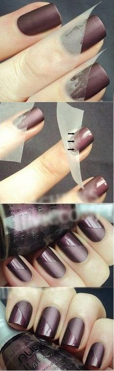 Fashion For Women: Double design of nail polish To create the perfect overall style with wonderful supporting plus size lingerie come see   https://slimmingbodyshapers.com     #slimmingbodyshapers Matte Nail Art, Nagellack Trends, Nail Art Designs Diy, Beautiful Nail Art, Cute Nail Designs, Tutorial Diy, Fancy Nails, Nail Art Tutorial, Matte Nails