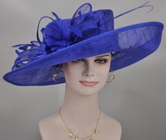 "https://www.youtube.com/shorts/0SWUprbeWfw With my little son's help, I finished the video on Youtube, it is very hard for the people to get a right size hat due to the big head size, please check the video, it will help you. Description: This beautiful sinamay hat is an elegant wear at any church or derby event. its sinamay material is not too intimidating and attracts the eye. The chic flower adnorment that rests on the wide, side sweep brim is complemented by sinamay accentuations. Material: Ascot Horse Racing, Oaks Day, Sinamay Hat, Elegant Wear, Royal Ascot Hats, Sinamay Hats, Tea Party Wedding, Chic Flowers, Big Head