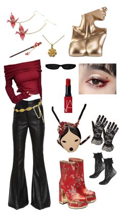 Koi red playboy boots outfit inspo, Chinese new year style inspired Chinese New Year Outfits, Heeled Boots Outfit, Red Heeled Boots, New Year Outfits, Red Heel Boots, Heels Boots Outfit, New Year Style, New Year Outfit