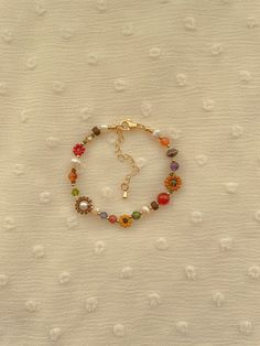 Fall Flower, Flower Bracelet, Bijoux Diy