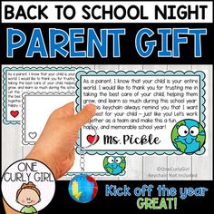 will come back Back To School Night Parent Gifts, Back To School Night, Teacher Conferences, Parent Teacher Conferences, Parent Teacher, School Night, Parents As Teachers, Giraffes, Parent Gifts