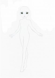 a drawing of an alien standing in front of a white background