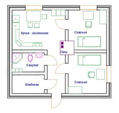 the floor plan for a small apartment