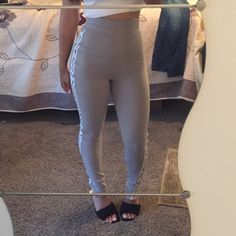 Grey Colored Pretty Little Thing Leggings. Brand New/ Never Worn. Very Good Quality And Gives Tour Body Amazing Hourglass Shape. Very Thick And Figure Flattering Material. Pass The Squat Test. The Only Reason I’m Selling Them Is Because They Are A Tad Bit Too Long For Me, I Would Have To Cuff Them At The Ankle. If You Have Any Questions Please Don’t Hesitate To Ask! : ) Elastic Leggings For Spring Loungewear, High Waist Summer Leggings For Loungewear, Trendy Spring Leggings For Loungewear, Trendy Spring Loungewear Leggings, Trendy Gray Leggings For Spring, Trendy High-waisted Leggings For Loungewear, Hourglass Shape, Active Leggings, Pretty Little Thing