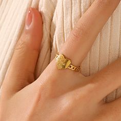 LOVE RING Love Heart Ring, Heart Shaped Rings, Love Ring, Heart Ring, Heart Shapes, 18k Gold, Silver Rings, China, Stainless Steel