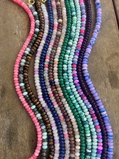 This hand-made fine jewelry line comprised of precious and semi-precious gemstones. The brand is located in Charleston, SC and owned by designer, Kristen ferrigno. A bright and bold addition to any jewelry collection, we love the fun energy of the Candy Necklace. These necklaces are meant to be stacked or worn solo! We offer various lengths, including 16,17 & 18inches. Cheap Multicolor Gemstone Beaded Necklace, Multicolor Spiritual Necklace For Everyday Wear, Spiritual Multicolor Necklaces For Everyday Wear, Multicolor Spiritual Necklace For Everyday, Spiritual Multicolor Necklace For Everyday, Healing Single Strand Round Bead Gemstones, Multicolor Gemstone Rondelle Jewelry, Spiritual Round Beads Single Strand Gemstones, Adjustable Rondelle Gemstone Beaded Necklaces