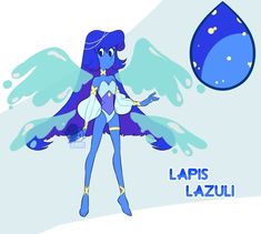 an image of lapis lazui from my little pony world with the caption that says lapis lazui